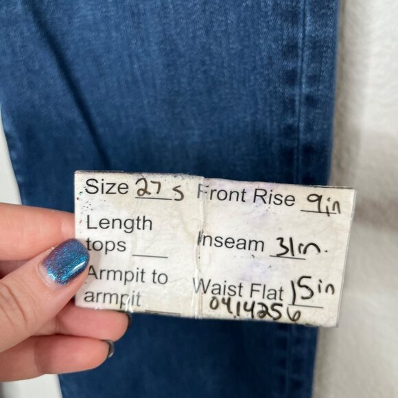 Edyson Womens Ellington Flare Blue Denim Jeans Size 27 S - Picture 12 of 14